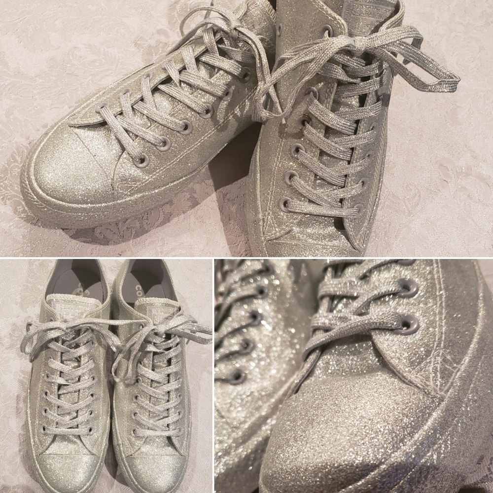 COPY - Sparkle Silver Converse
